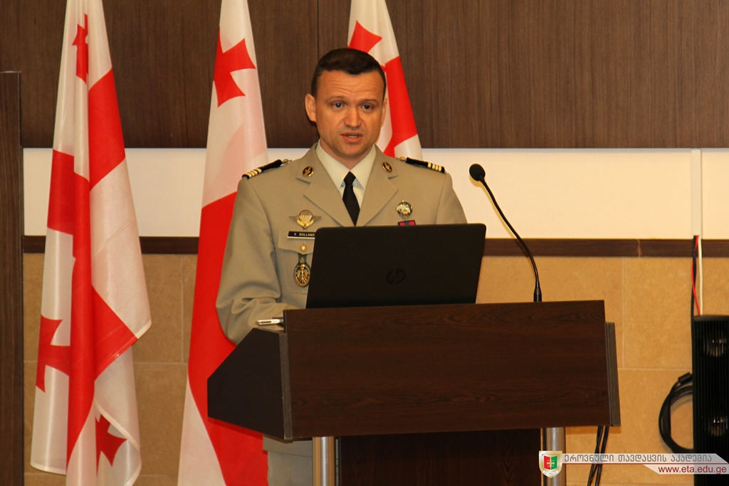 The Lecture Of Major Yannick Rolland In The Framework Of Speakers Program